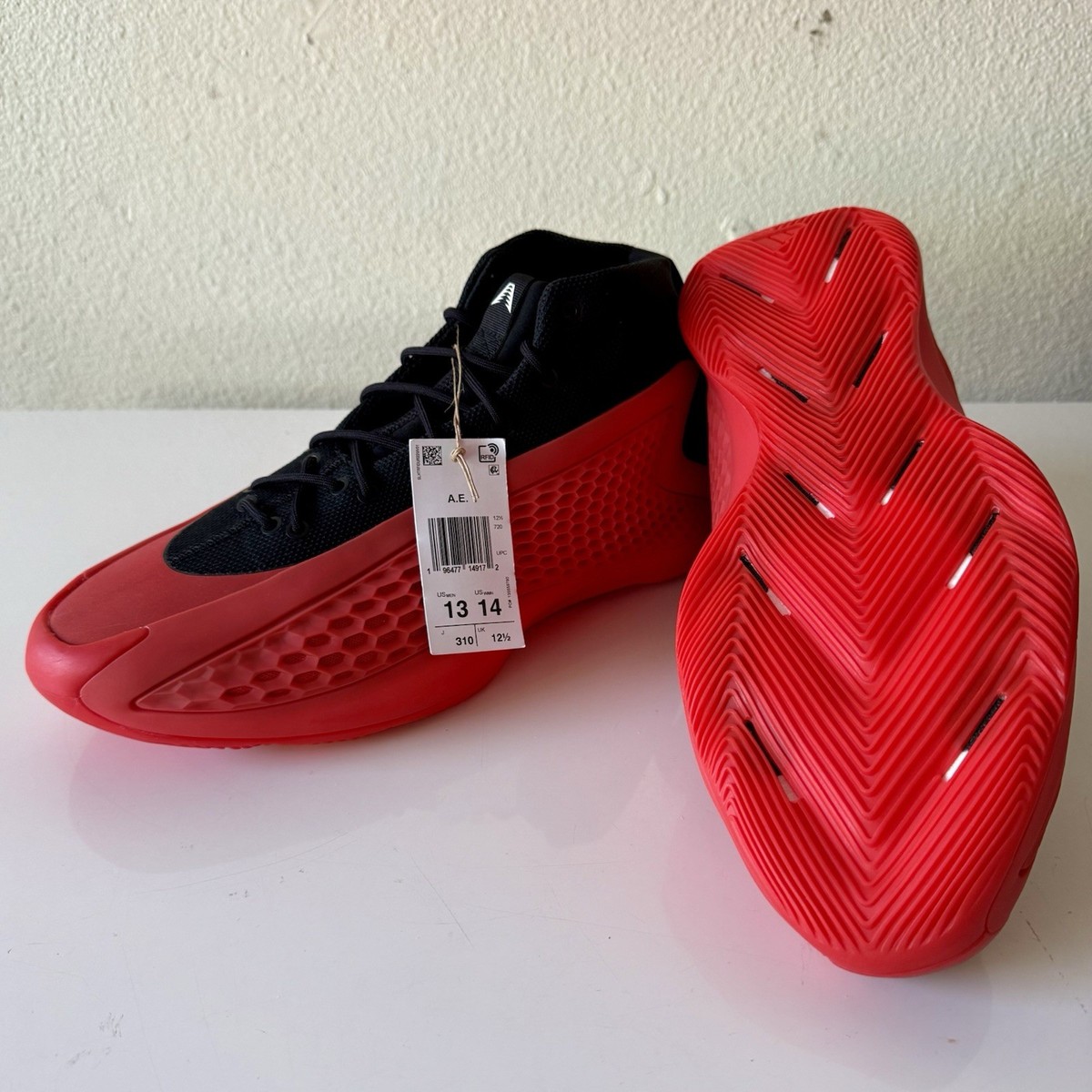 Adidas AE 1 Shoes Men 11 Pure Ruby Red Black Anthony Edwards Mid Basketball READ Quick look at the “Adidas AE 1 PURE RUBY MID  main image 4