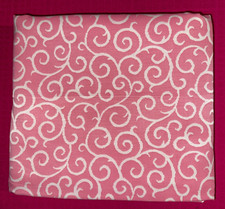 Tissu ancien coton flanelle rose  larg 80 cm x H 400  cm D066