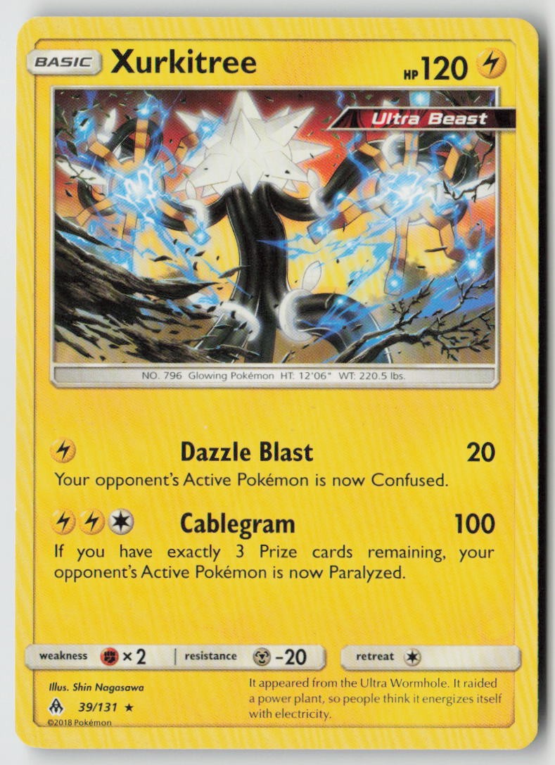 Xurkitree 39/131 - SM - Forbidden Light - PTCG - LP