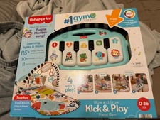Fisher-Price Glow and Grow Kick  Play Piano Gym Playmat, Lights, Music