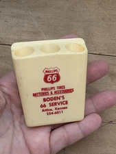 Vintage Phillips 66 Desk Pen Holder – Boden’s 66 Service – Attica, Kansas 