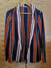 Bar III Blazer Women's Size Small Open Front Striped Long Sleeve