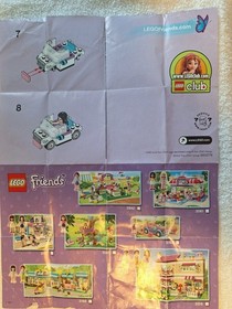 LEGOFriends Emma's Car and Olivia's Remote Control Boat Complete w/ Instructions