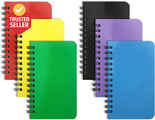 6 Pack Small Spiral Notebook Pocket Notebook 3X5 Spiral Notepads with Lined Page