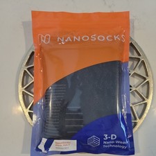 Nanosocks Brand New In Pkg Compression socks, Black, Size 3 Large 