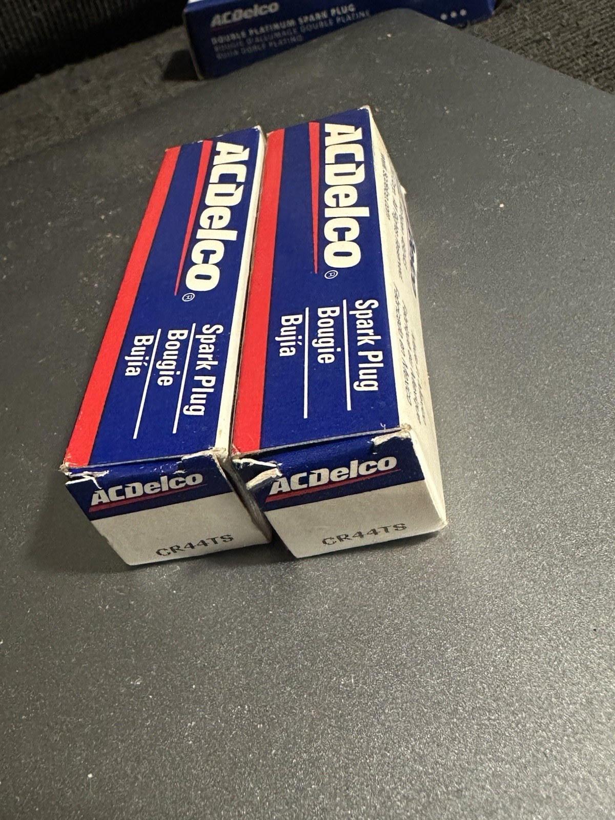 2 Genuine AC Delco Spark Plugs CR44TS 19417094