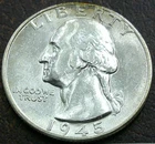 1945-P Washington Quarter — photo from another recent sale