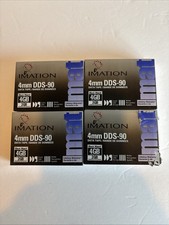 Lot Of 4 Imation 4MM DDS-90 2-4GB Data Tape, 90m length New Sealed