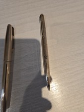 Original Vintage Parker Fountain Pen And Pencil With Rolls Royce Logo 1970s