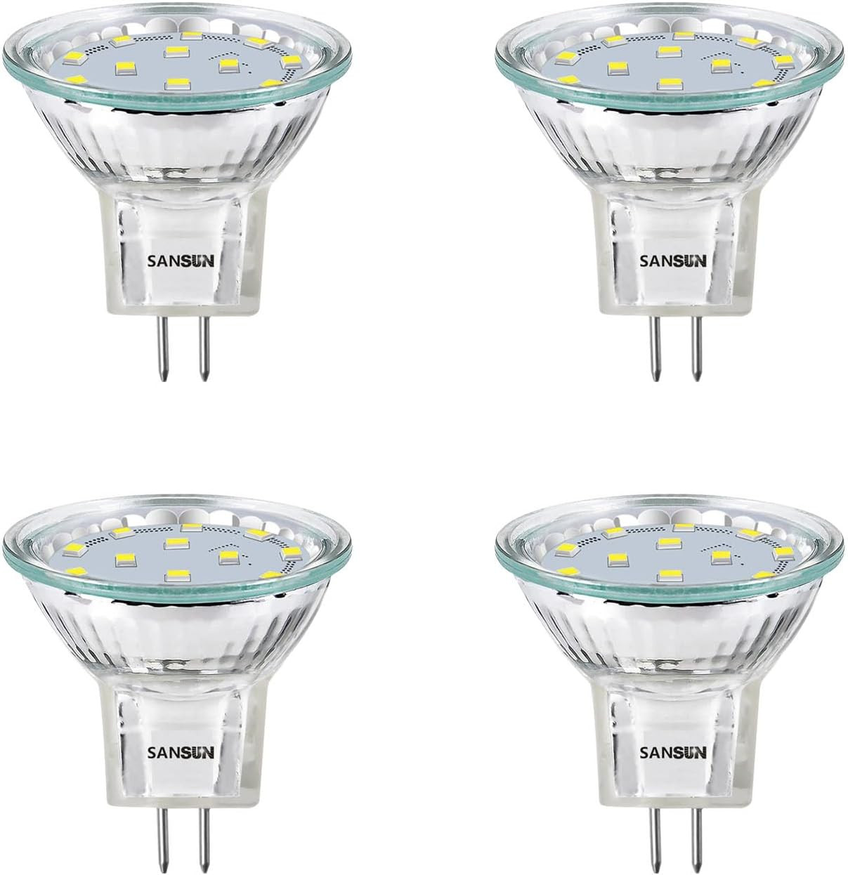 3W MR11 LED Landscape Light Bulbs, Low Voltage 12V 20W Halog