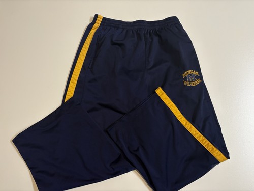 Vintage Y2K Michigan Wolverines Pro Edge Jogginghose Baggy Größe Large