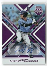 2016 Panini #117 Andrew Velazquez Autographs Aspirations Purple #/100