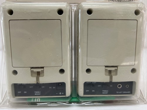 Set of Vintage Koss White Hard Drivers Amplified Computer Speakers (Untested) - 第 4/6 張圖片