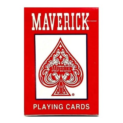 Maverick Playing Cards - Jumbo Index 2 inches x 6.5 x 9 inches, Red
