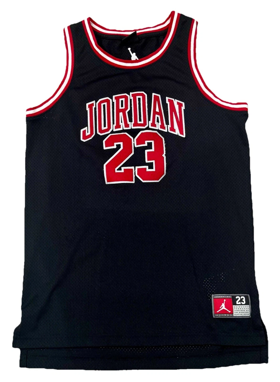 JORDAN Basketball Michael Jordan Jersey #23 Black Red Size Youth Size XL