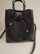 HUGO Boss Victoria Drawstring Handbag 50413210 Black - NEW ITEM