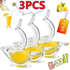 3pcs Bird Shape Mini Manual Juicer Transparent Citrus Squeezer Kitchen Tool