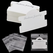 100 Pcs Bracelet Display Cards 3.94 x 2.83 Inch Hanging Cards with 4.33 x 5.5...