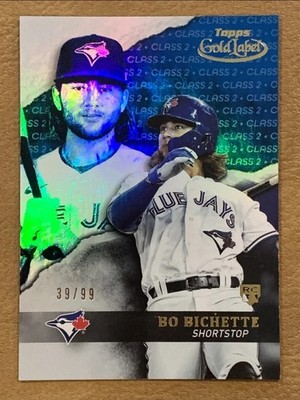 2020 Topps Bo Bichette Rookie Blue Refractor /99 Color Match Blue Jays RC    