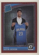 2018 Panini Donruss Optic Rated Rookie Choice Red Prizm 51/88 Justin Jackson 0c6