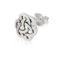 Einzelohrstecker Ohrstecker Triqueta 925 Silber 10Mm Amulett Keltenknote Ohering