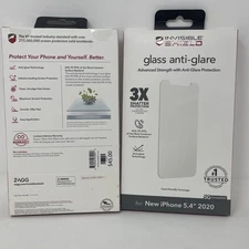 New ZAGG Invisible Shield Glass Anti Glare Protector for iPhone 12 Mini 5.4"