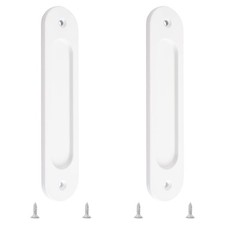 2 PCS 180MM Oval Recessed Sliding Door Flush Pull Aluminum Alloy Barn Handle