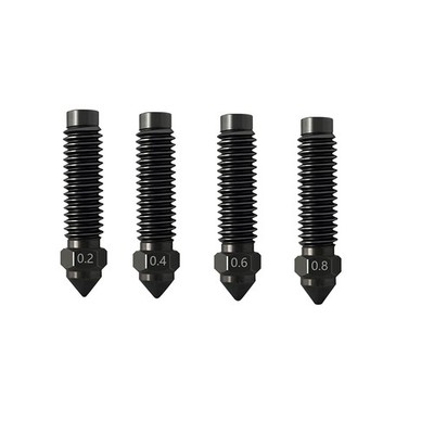 5pcs 0.2mm-0.8mm Hardened Steel Nozzle For Elegoo Centauri Carbon 3D Printer