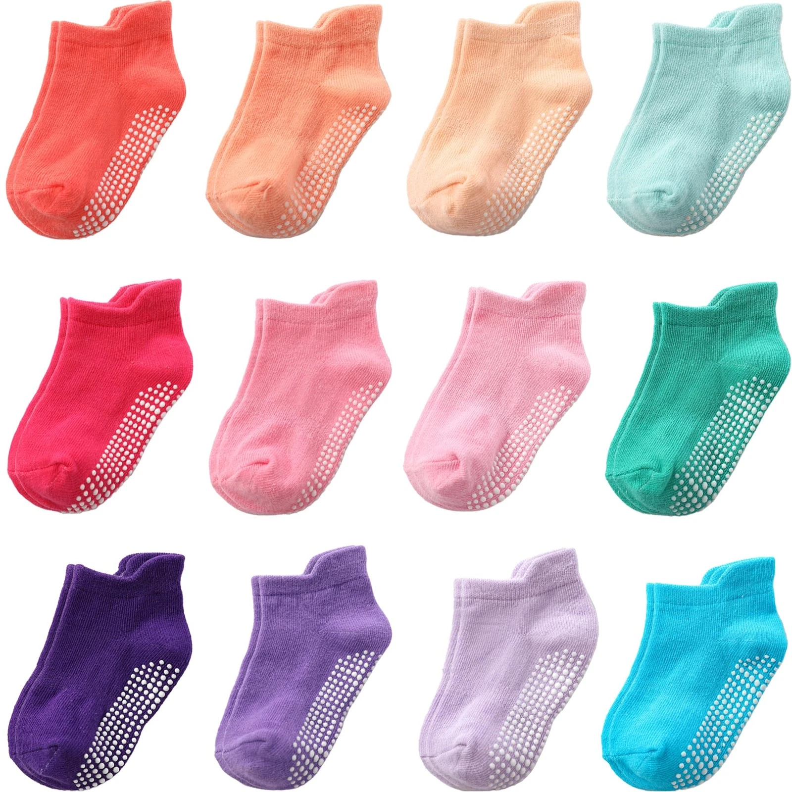 Non Slip Grip Ankle Baby Socks 12 Pack for Toddler Boys and Girls Kids Infant...
Opens in a new wind