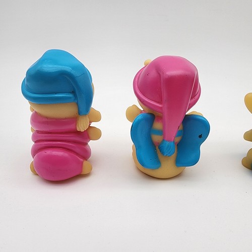 4 Vintage Glo Worms And Friends- Finger Puppets Figurines Toys Glow In Dark L-3 - Picture 7 of 11