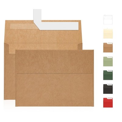 A7 Brown Kraft Envelopes Self Seal 100 Pack 120 GSM，Printable 5x7 Envelopes f