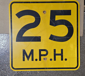 Vintage Speed Limit Sign | eBay