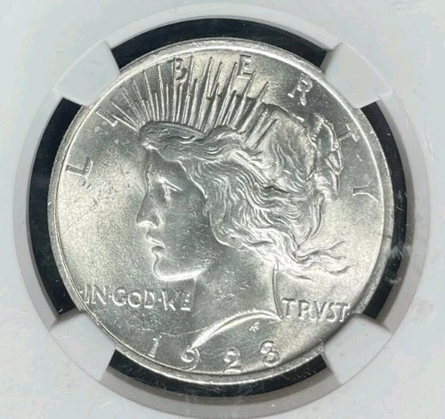 1923 PEACE SILVER DOLLAR ~ NGC - MS 63 ~BEAUTIFUL COIN~ REF#32-058