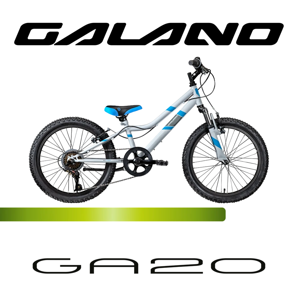 Galano GA20 20" Mountainbike Fahrrad 7Gang Kinderrad MTB Galano grau/blau 26 cm - Bild 2 von 4