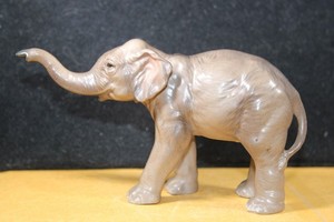 Vintage Ceramic Porcelain Elephant Figurine Japan Highly Detailed Possibly Josef