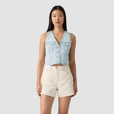 Levi Women Denim Racer Vest - Never Going To Change XS