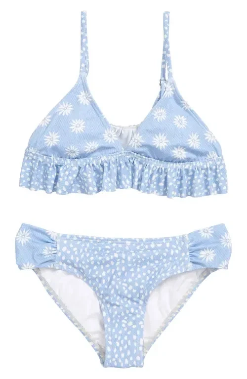 Billabong L25626 Niñas Dulce Azul Donde Volar Tri Juego de Natación de Dos Piezas Talla 8 Foto 3 de 4