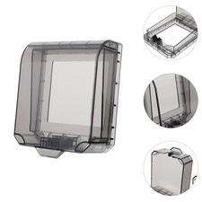 1 Set Outdoor Socket Cover Pc Material Home Use Black