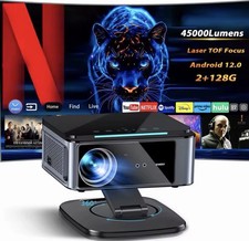 FULL HD Projektor Autofokus 35000 Lumen Android 12 WiFi6 1600 ANSI NETFLIX 4K