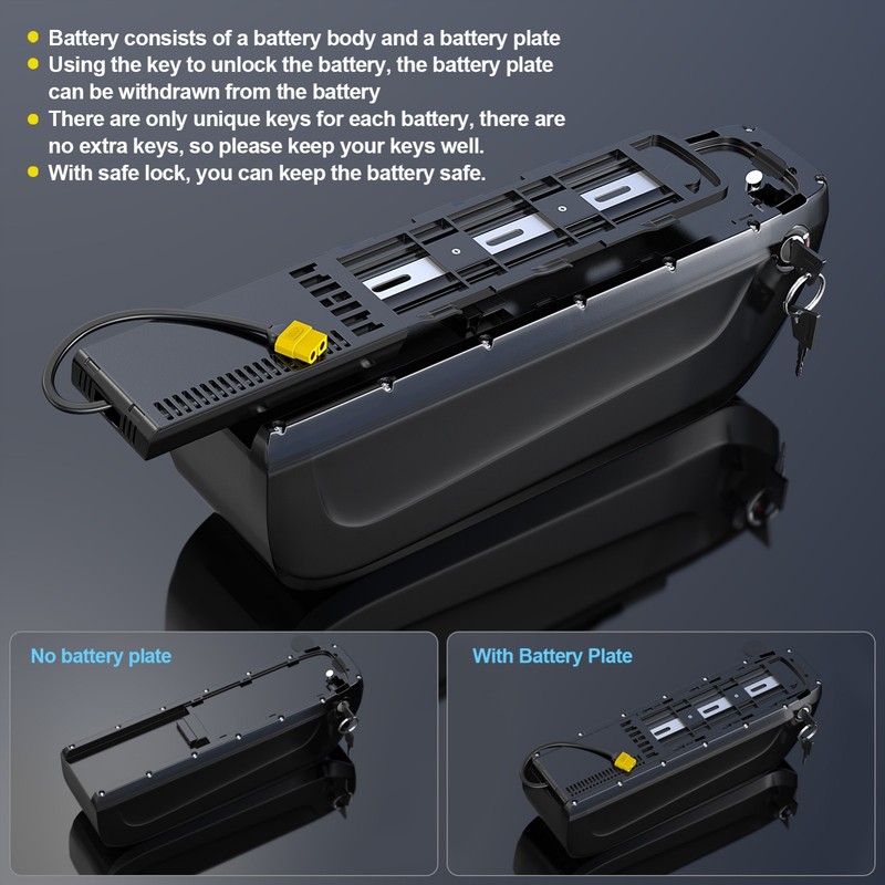H HAILONG 48V 15AH Battery for 0-1000W Motor