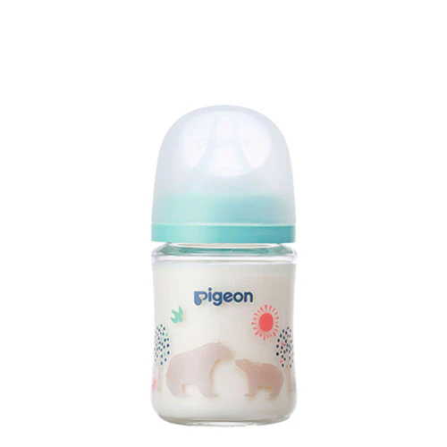 Pigeon - Breast Milk Feeling Heat-Resistant Glass Bottle - 160ml - Bear - Picture 5 of 8