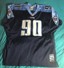 Authentic SEWN HELMET TAG #90 Jevon Kearse Tennessee Titans Reebok jersey 56