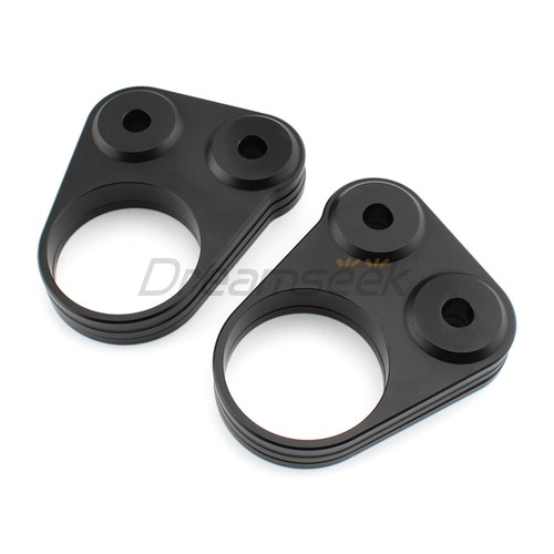 Pair Handlebar Riser Spacer Mount for Suzuki GSX1300R 08-20 Clamp Adapter Black - Picture 10 of 11