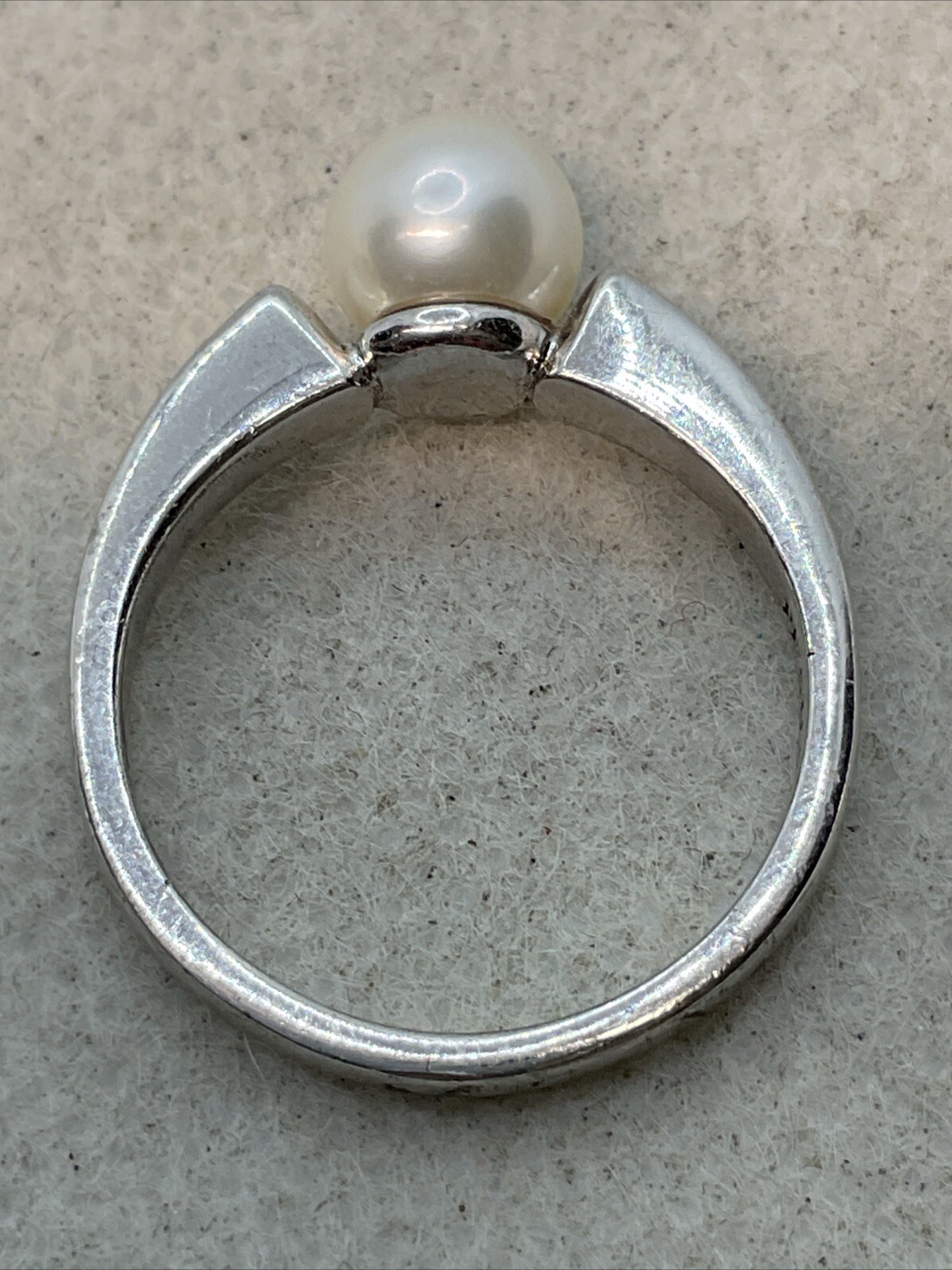 ELEGANT Solid 925 Sterling Silver White Pearl (7.… - image 7