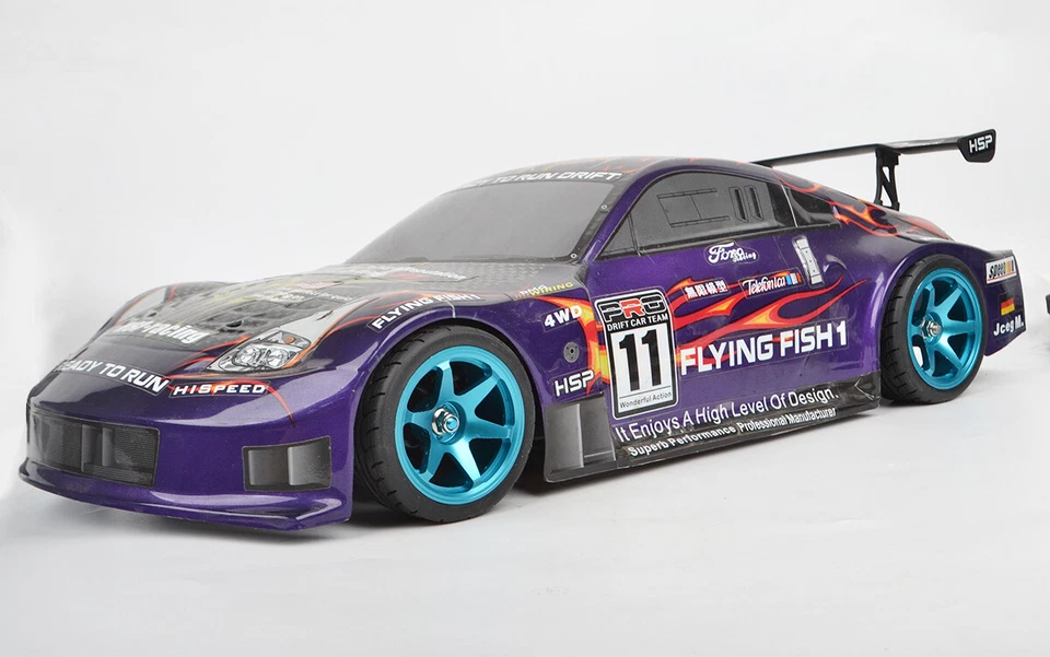 Drift Tires w/Aluminum Wheels Rims 12mm Hex for RC 1:10 On Road Racing Car - Image 4 of 4