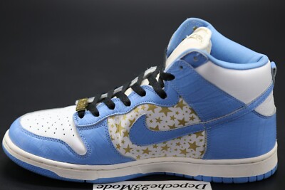 Nike SB Dunk high 💥 Supreme BLUE STARS 💥 size 10.5 w/ OG