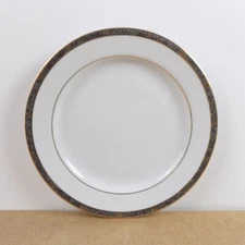 Bernardaud Limoges Antinea Anthracite Salad Plate 8.25" Across VGC France