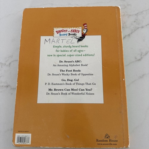 The Foot Book: Dr. Seuss's Wacky Book of Opposites Board Book~12” - Picture 9 of 11