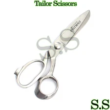 10" STAINLESS STEEL TAILOR UPHOLSTERY SCISSORS Shears Silver