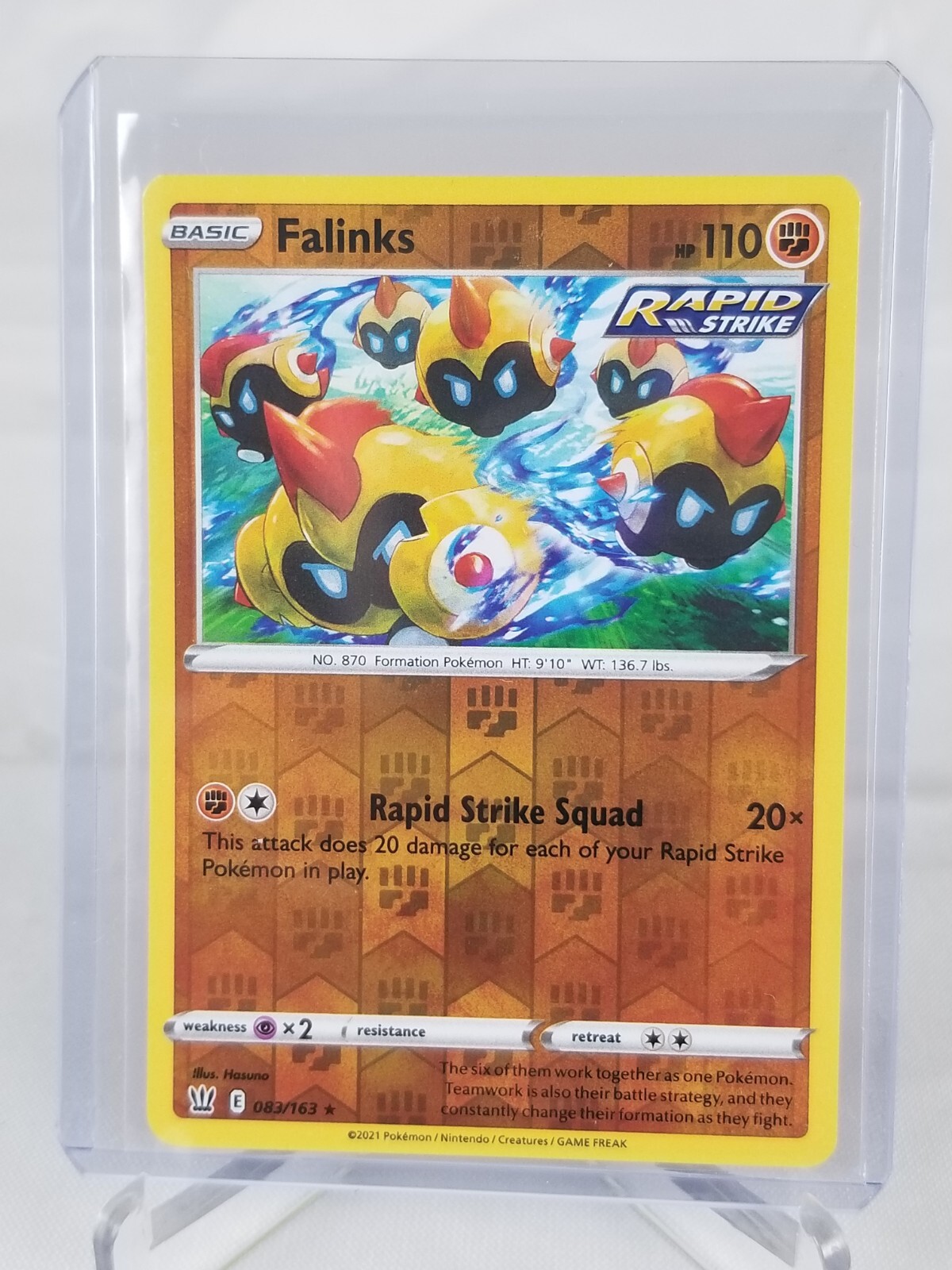 Falinks Holo Pokemon Card 83/163
